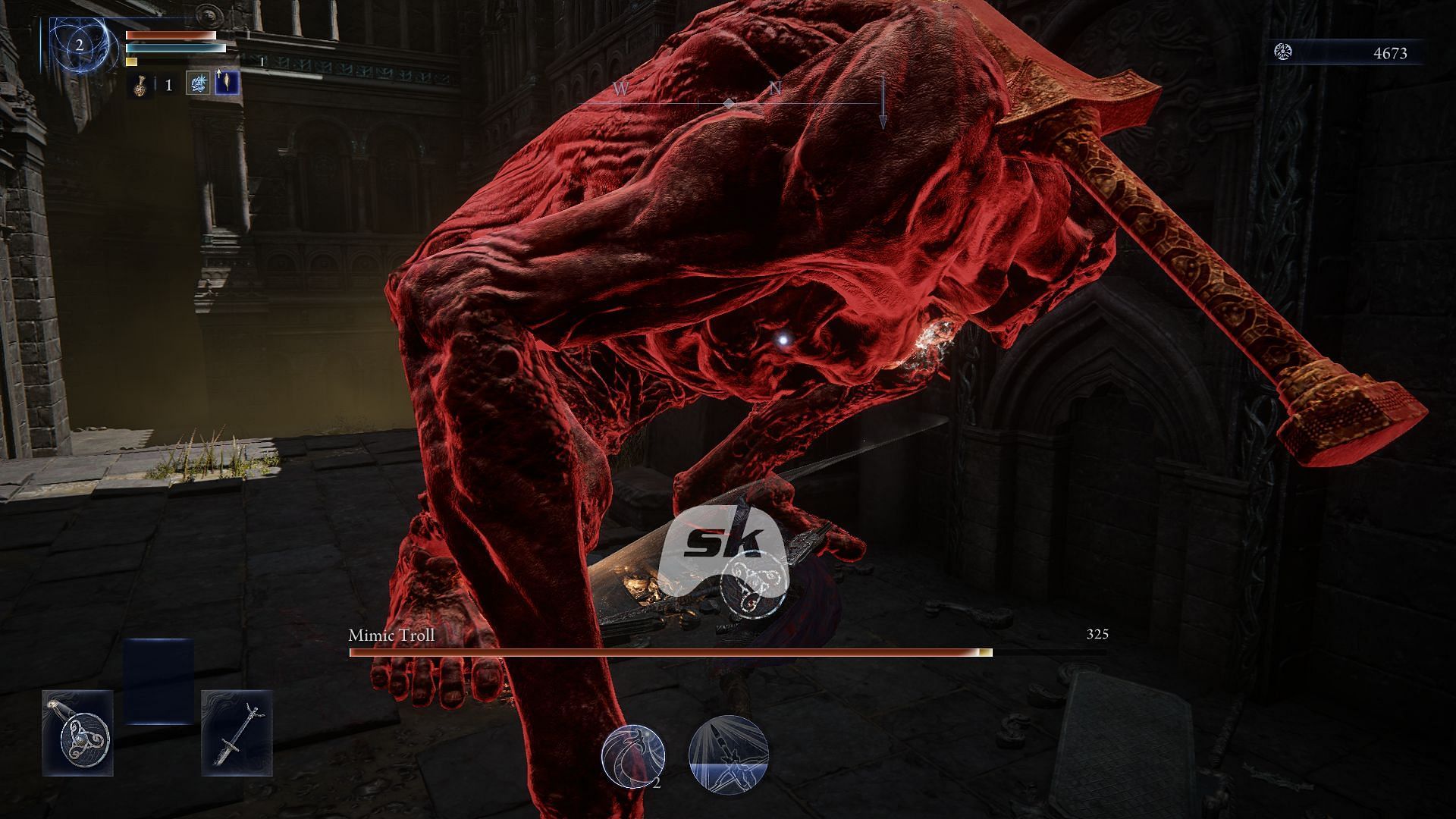 Mimic Troll (Image via Sportskeeda Gaming || FromSoftware/Bandai Namco Entertainment)
